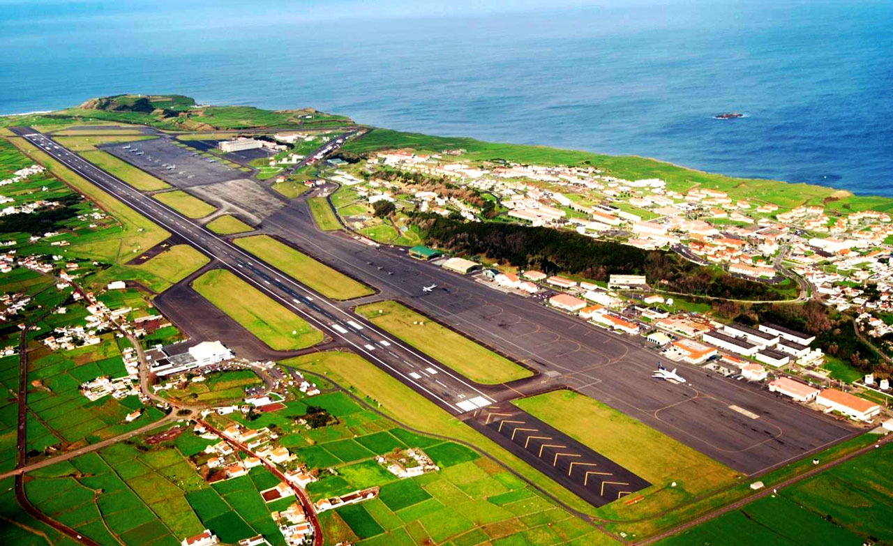 Air Base das Lajes in the Azores 