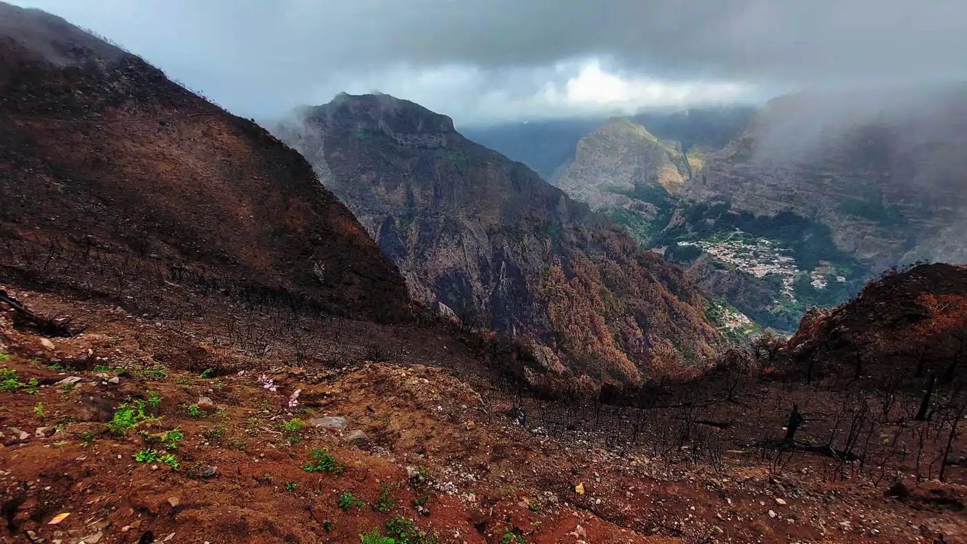 Boca da Corrida after wildfires