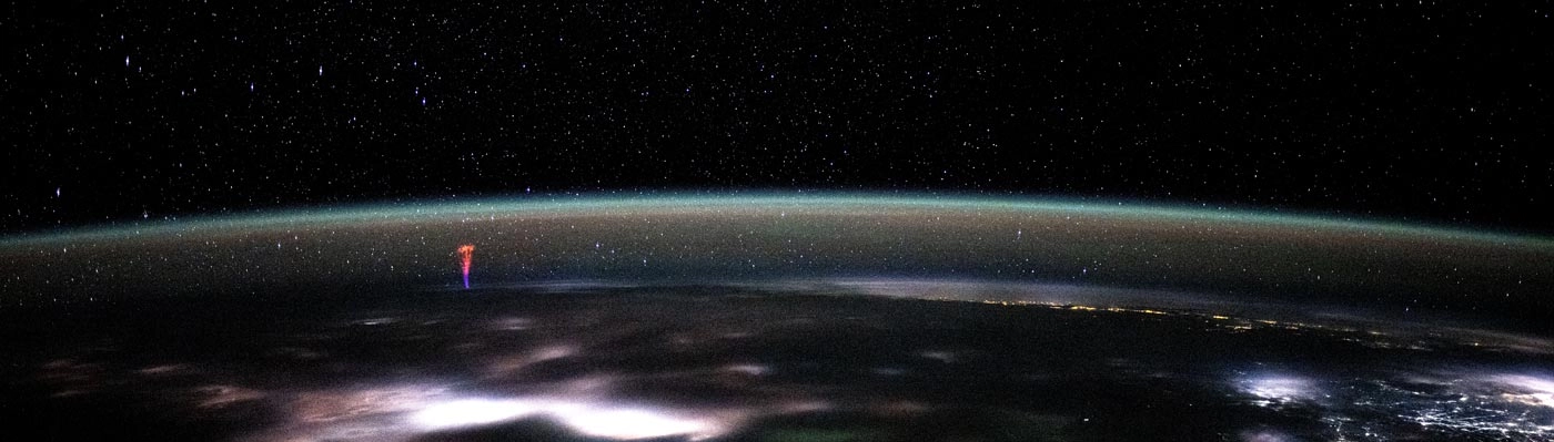 Sprite pictured from ISS